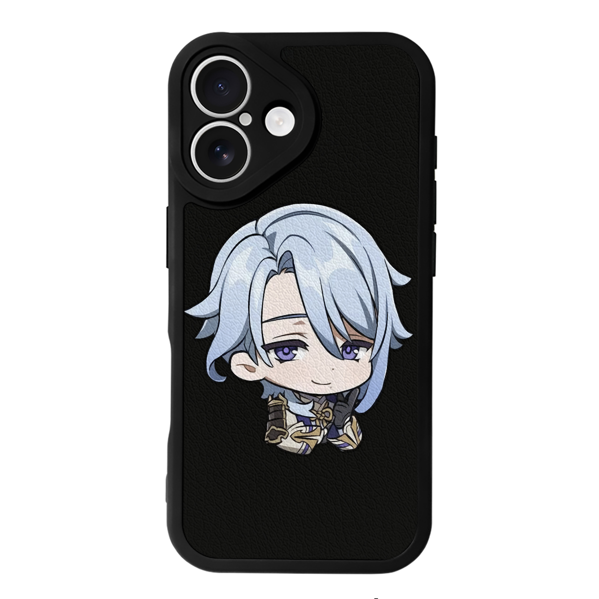げんし神 神里綾人 かみさとあやと genshin Kamisato Ayato 【iPhone 16シリーズ対応】シリコンスマホケース（レザー調） 材質：シリコン